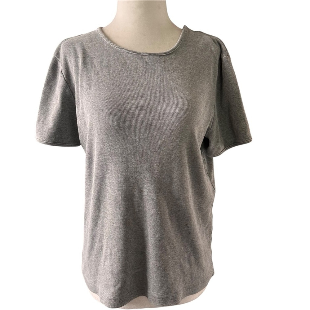 GAP Ribbed Crewneck Short Sleeve T-Shirt